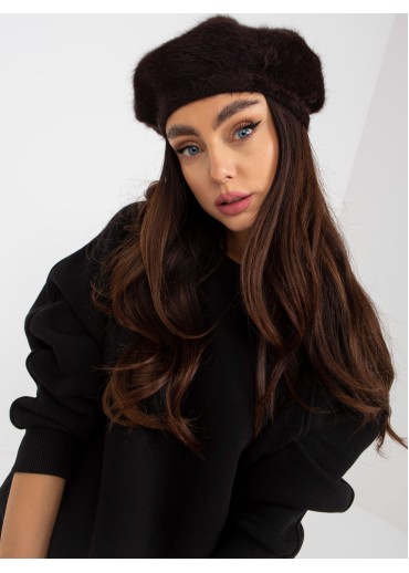 Hnedá čiapka - baretka