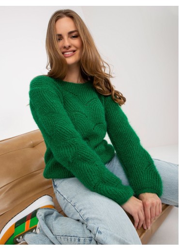 Tmavozelený pulóver