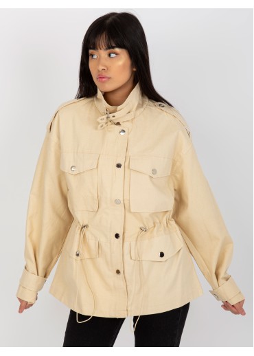 Béžovo hnedá bunda