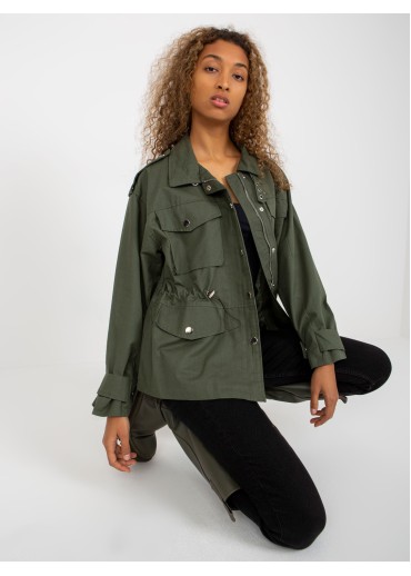 Khaki zelená bunda