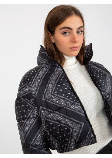 Čierna krátka bunda