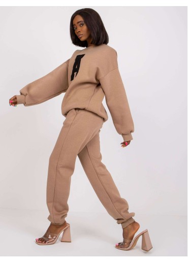 Béžovo hnedá tepláková súprava