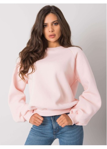 Púdrovo ružová mikina