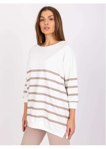 Smotanovo biela dámska mikina