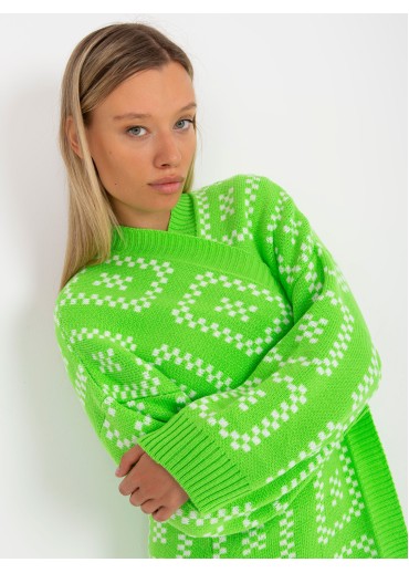 Limetkovo zelený kardigán