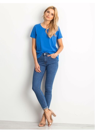 Modré basic tričko