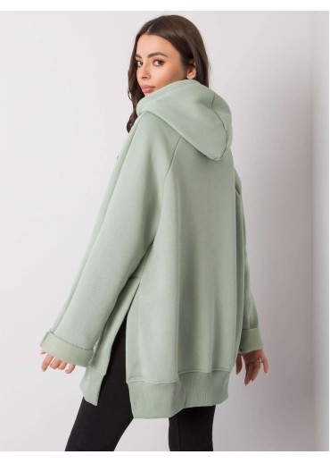 Zelená mikina s kapucňou