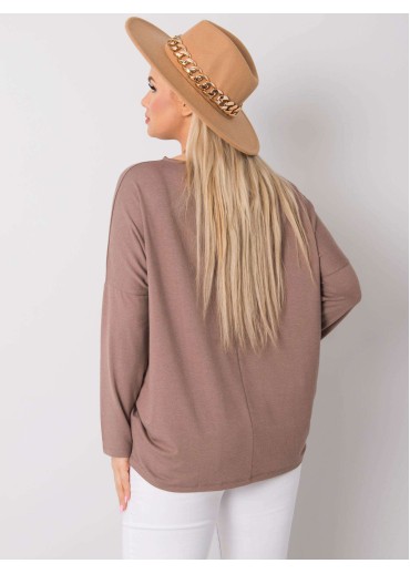 Béžovo hnedé tričko