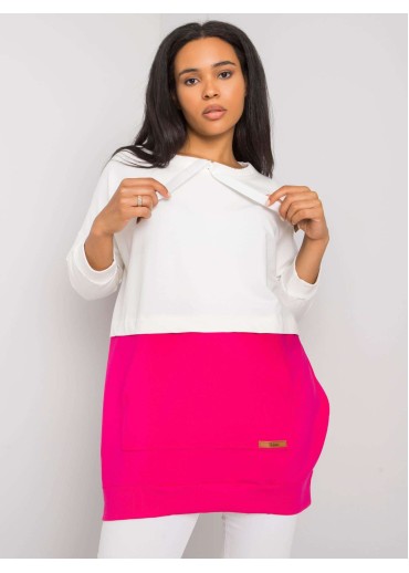 Fuchsiovo ružová bavlnená tunika