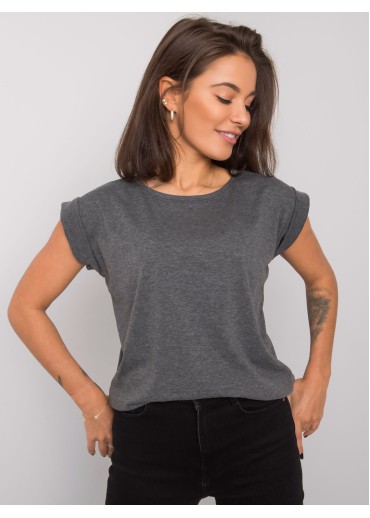 Tmavosivé basic tričko