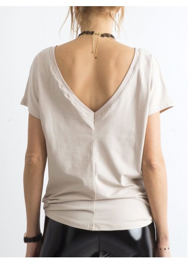 Béžovo hnedé tričko