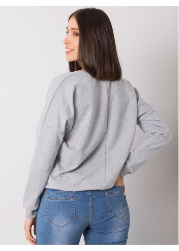 Sivá mikina s potlačou