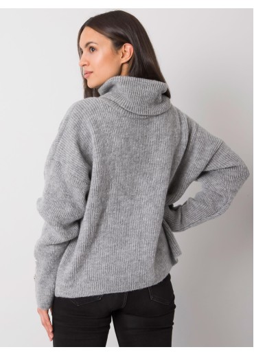 Sivý dámsky sveter
