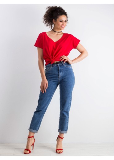 Červené basic tričko