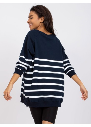 Modrá dámska mikina