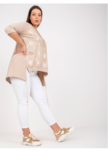 Béžovo hnedá tunika