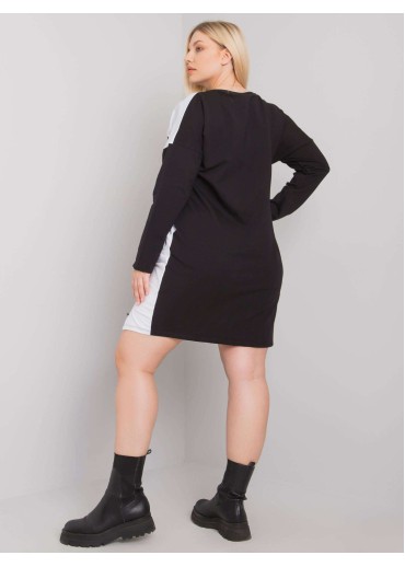 Čierna mikinová tunika