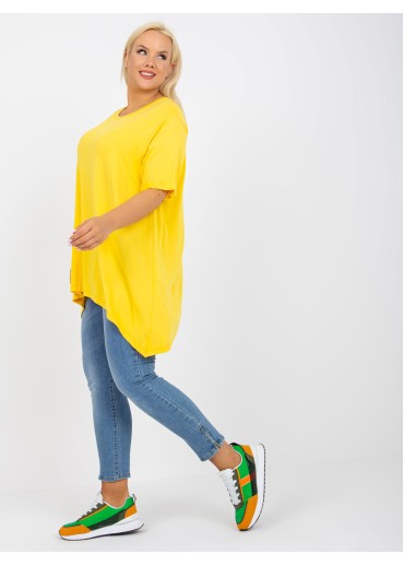 Žltá tričková tunika