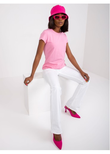 Ružové basic tričko