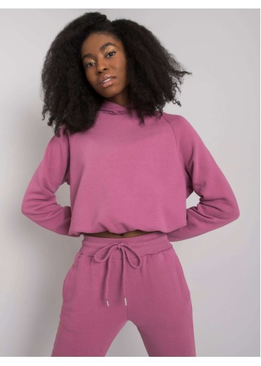 Tmavopúdrovo ružová tepláková súprava