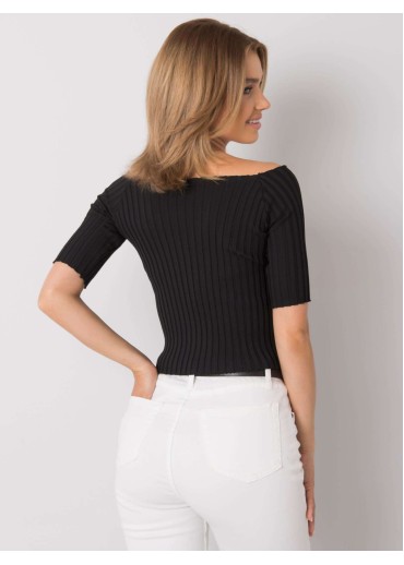 Čierne crop top tričko