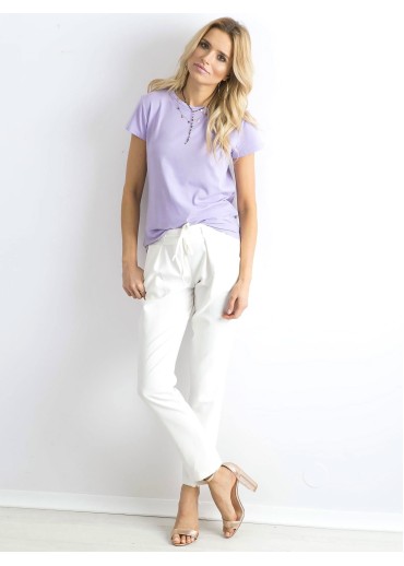 Fialové basic tričko