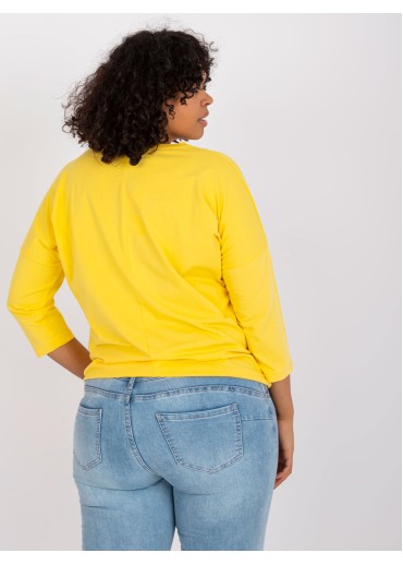 Žlté tričko s potlačou