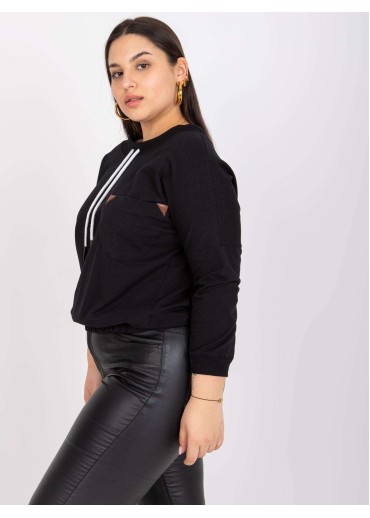 Čierne bavlnené tričko