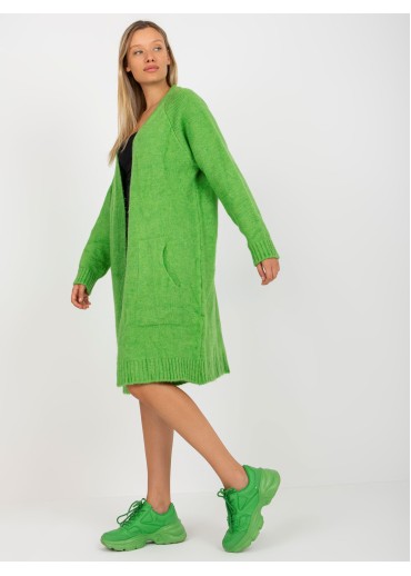 Zelený kardigán