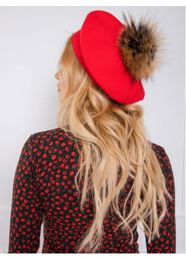 Červená čiapka - baretka
