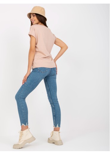 Béžovo hnedé tričko