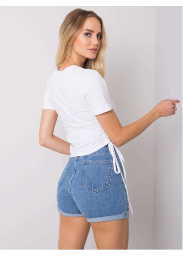 Biele crop top tričko