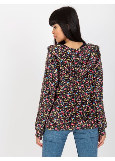 Viacfarebná mikina s kapucňou