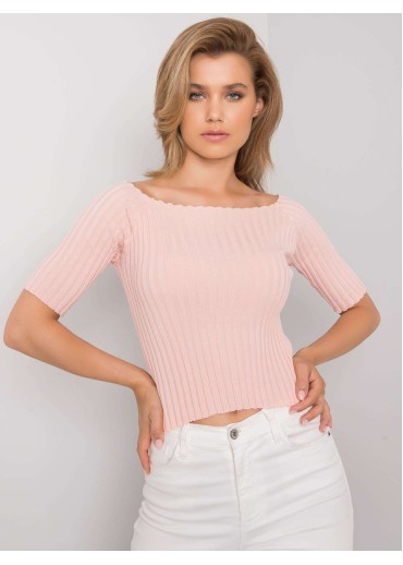 Púdrovo ružové crop top tričko