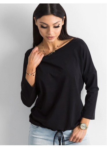 Čierne bavlnené tričko