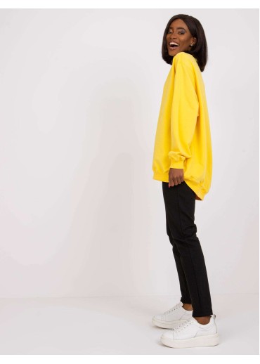 Žltá mikina so stojačikom