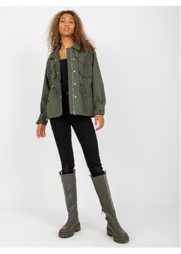 Khaki zelená bunda