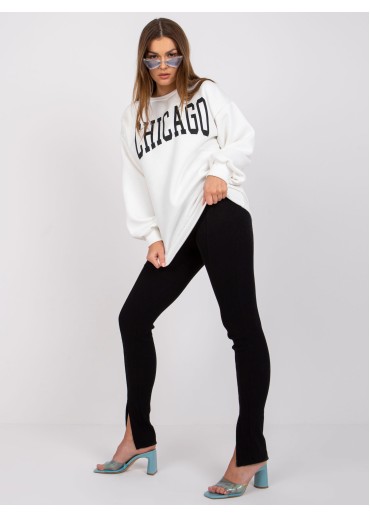 Biela oversize mikina