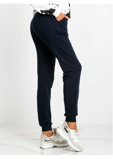 Tmavomodré basic tepláky