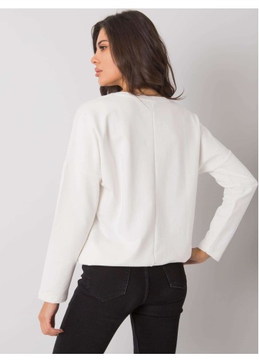 Smotanovo biele tričko s dlhým rukávom