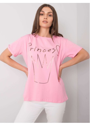Ružové bavlnené tričko