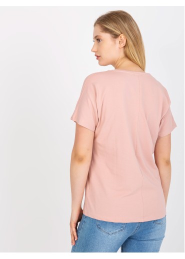 Púdrovo ružové tričko