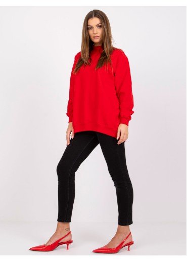 Červená mikina so stojačikom