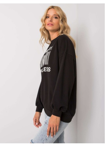 Čierna mikina s potlačou