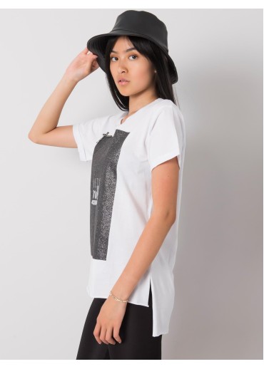Biele basic tričko s potlačou