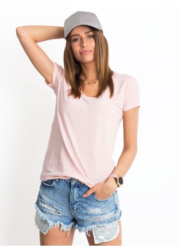 Ružové basic tričko