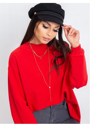 Červená mikina so stojačikom