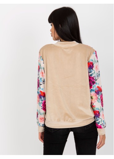 Béžovo hnedá mikina