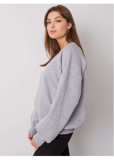 Sivá pohodlná mikina