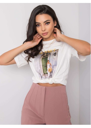 Biele bavlnené tričko